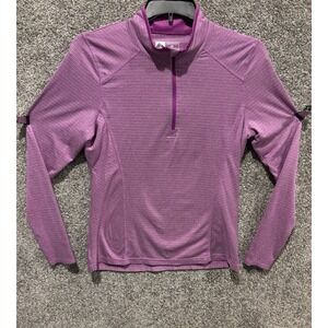 RBX Pink Long Sleeve 1/4 Zip Pullover Sz L